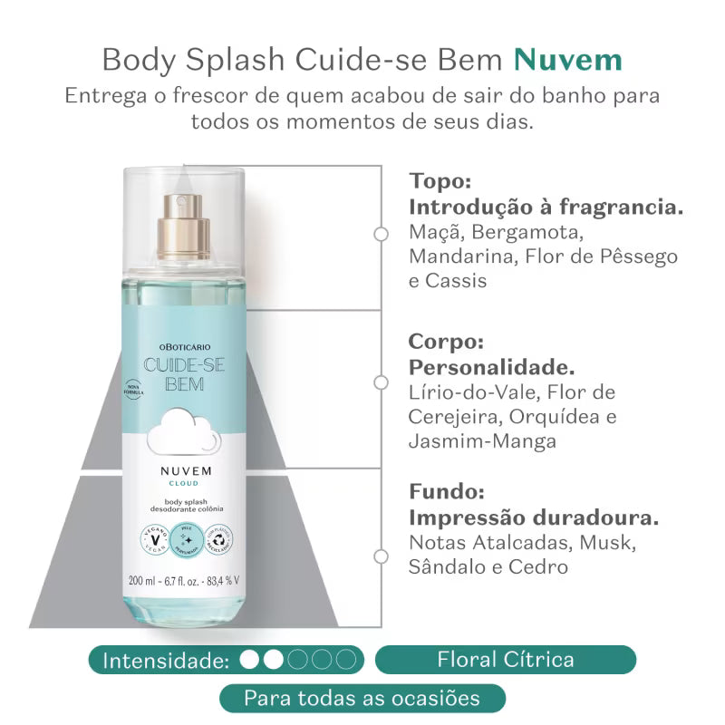 Body Splash Cuide-se Bem Nuvem 200ml
