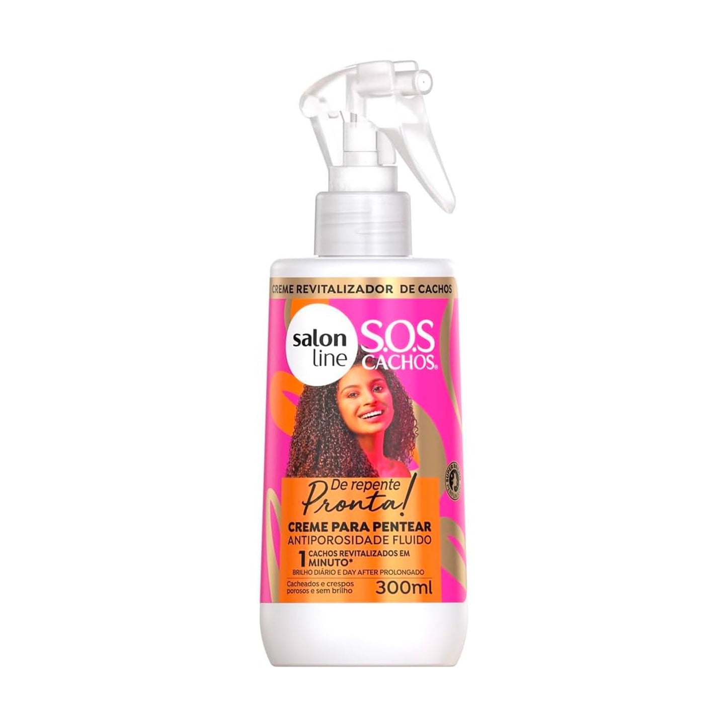 Creme para Pentear Antiporosidade Fluido Salon Line Sos Cachos De Repente Pronta! 300ml