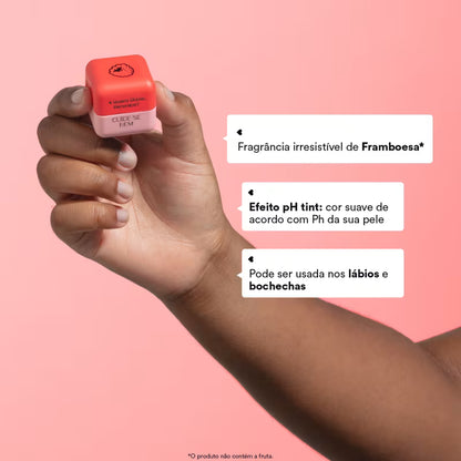 Balm Labial Multifuncional Framboesa Cuide-se Bem Feira 2g