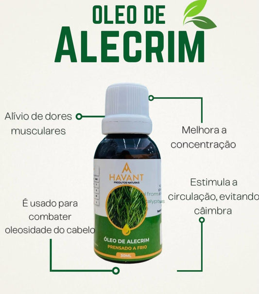 Óleo De Alecrim 100% Vegetal 300ml