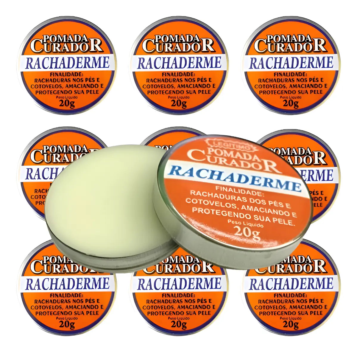 Pomada Curador Rachaderme Para Rachadura Nos Pés E Cotovelos