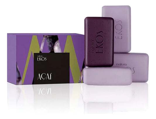 Natura Ekos Açaí Sabonetes em Barra – Kit com 4 Unidades de 100g