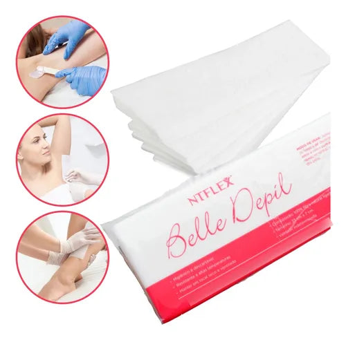 Lenços Para Depilação Belle Depil 100 Folhas Ntflex