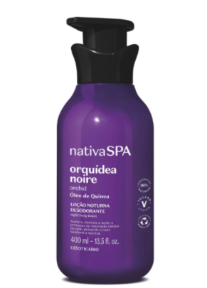 Loção Noturna Desodorante Corporal Nativa SPA Orquídea Noire 400ml