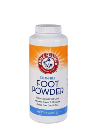 Talc free foot powder