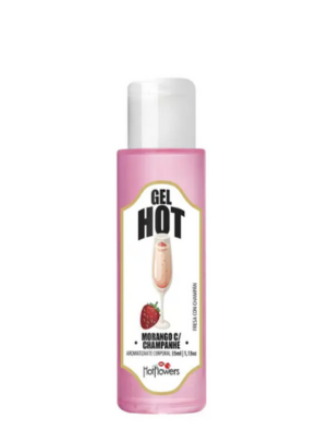 Gel HOT Aromatizante de Morango com Champanhe