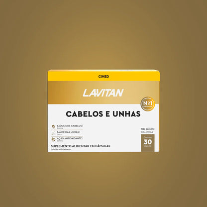 Lavitan Cabelos e Unhas com 30 Cápsulas