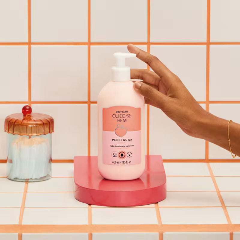 Loção Hidratante Corporal Cuide-se Bem Pessegura 400ml