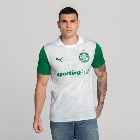 Camiseta time Palmeiras Branca Oficial 2025