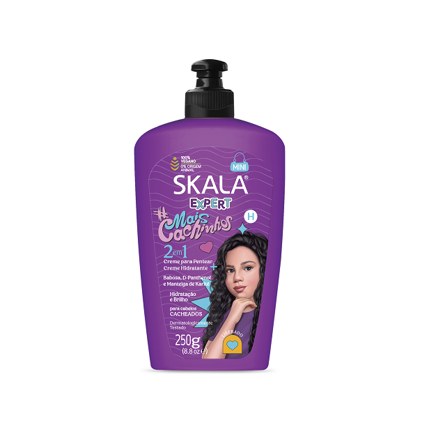 Creme Skala Para Pentear Expert Mais Cachinhos 2 Em 1 250g