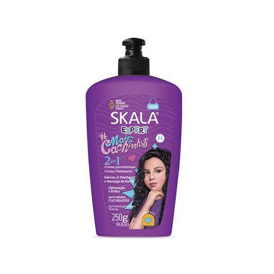 Creme Skala Para Pentear Expert Mais Cachinhos 2 Em 1 250g