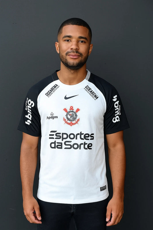 Camiseta Time de Futebol  - Corinthians Oficial 2025