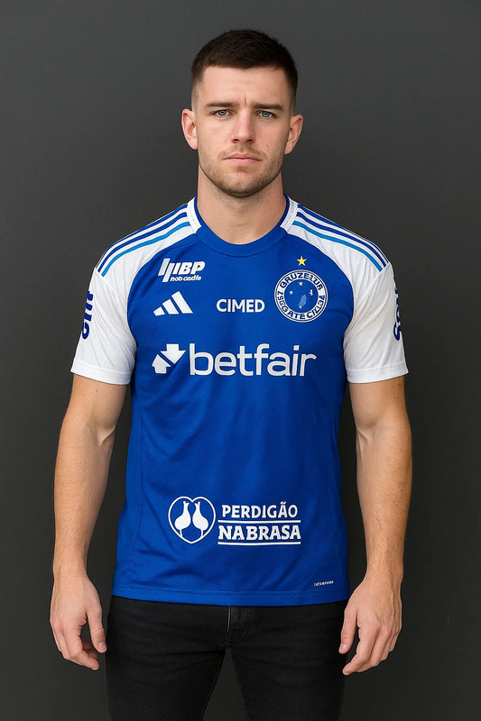 Camiseta Time de Futebol  - Cruzeiro Azul Oficial 2025